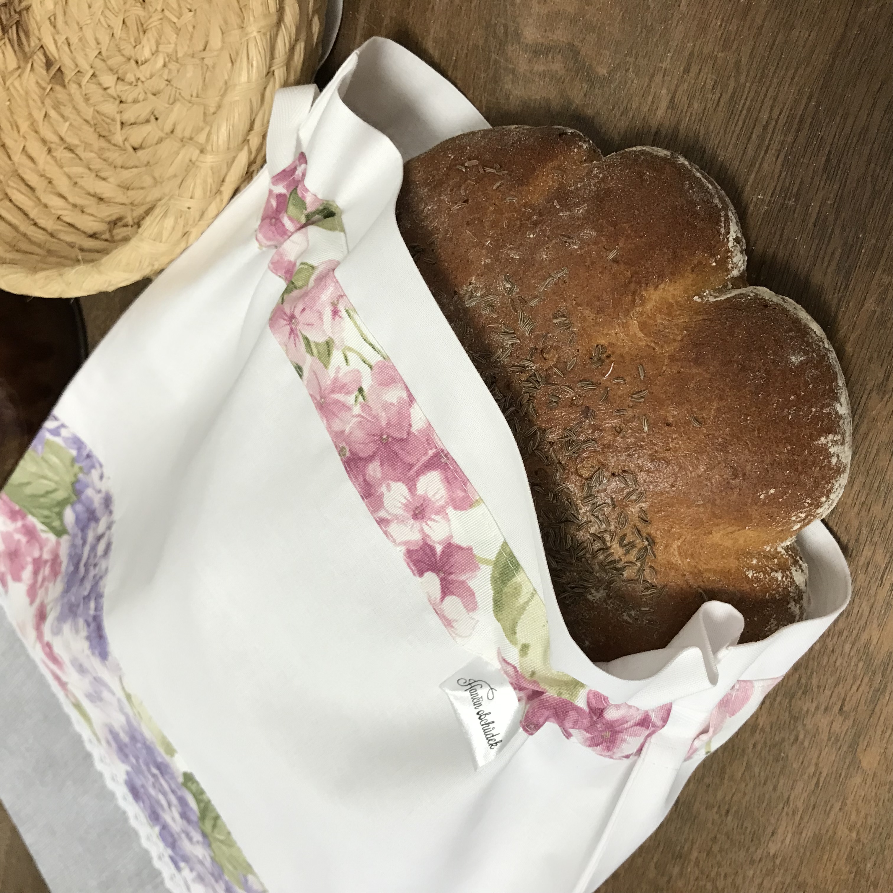 Pytlík na chléb – hortenzie